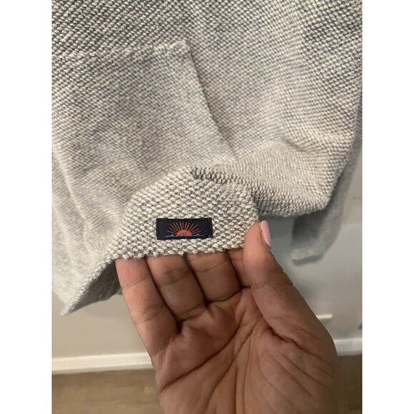 Faherty Gray V-Neck Sweater - Picture 3 of 5